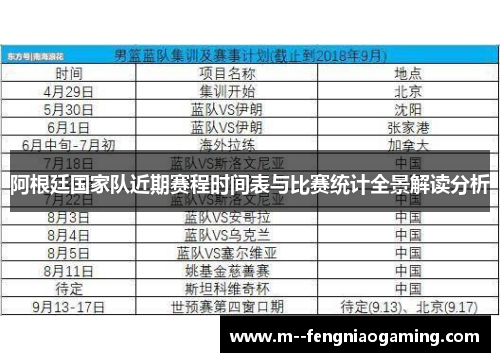 阿根廷国家队近期赛程时间表与比赛统计全景解读分析
